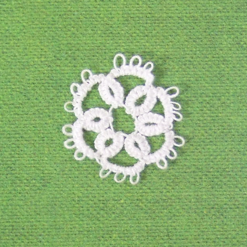 Handmade - OOAK Miniature Tatting lace - Doily #1
